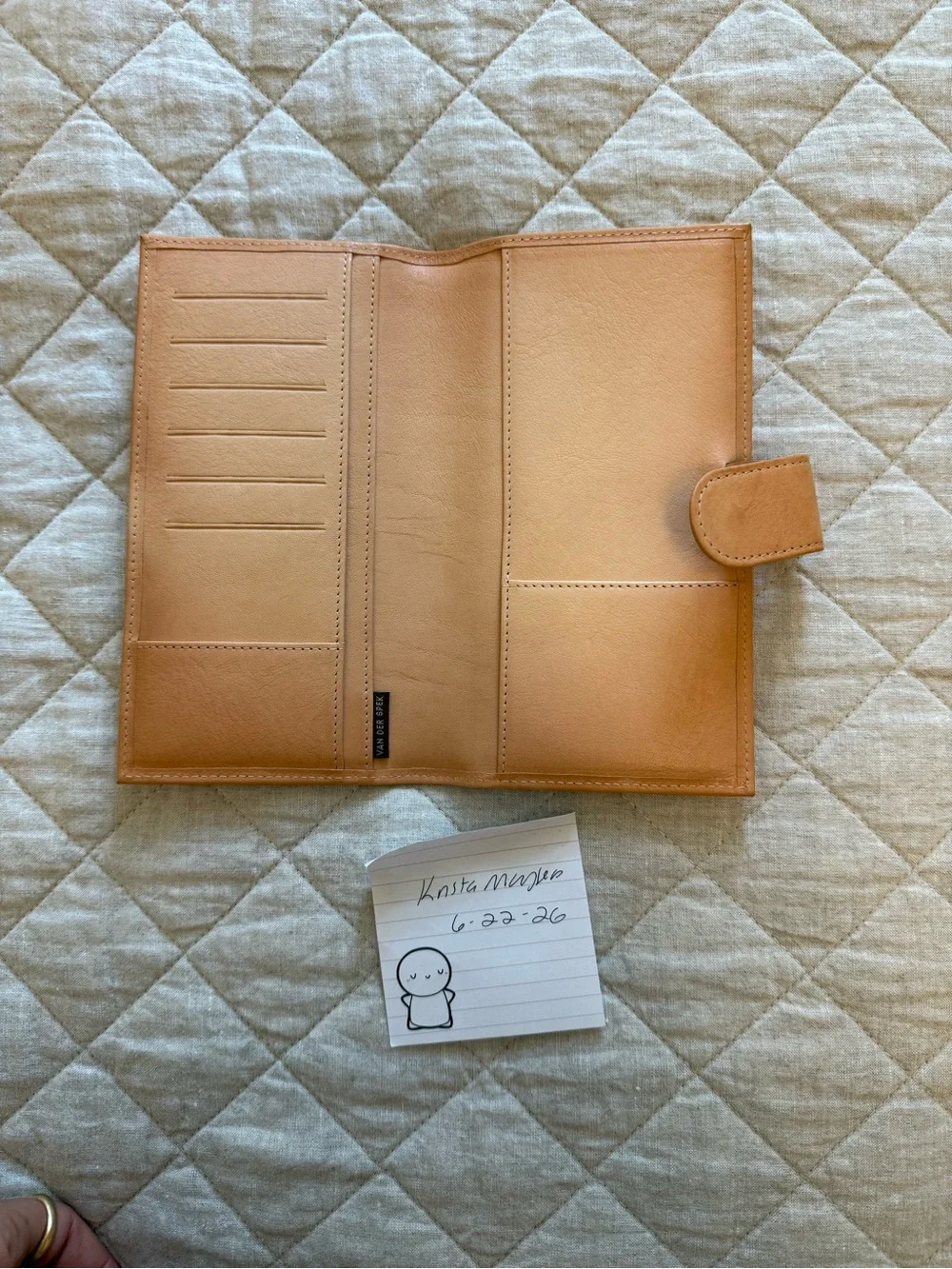 Undyed van der spek codex fits hobonichi weeks